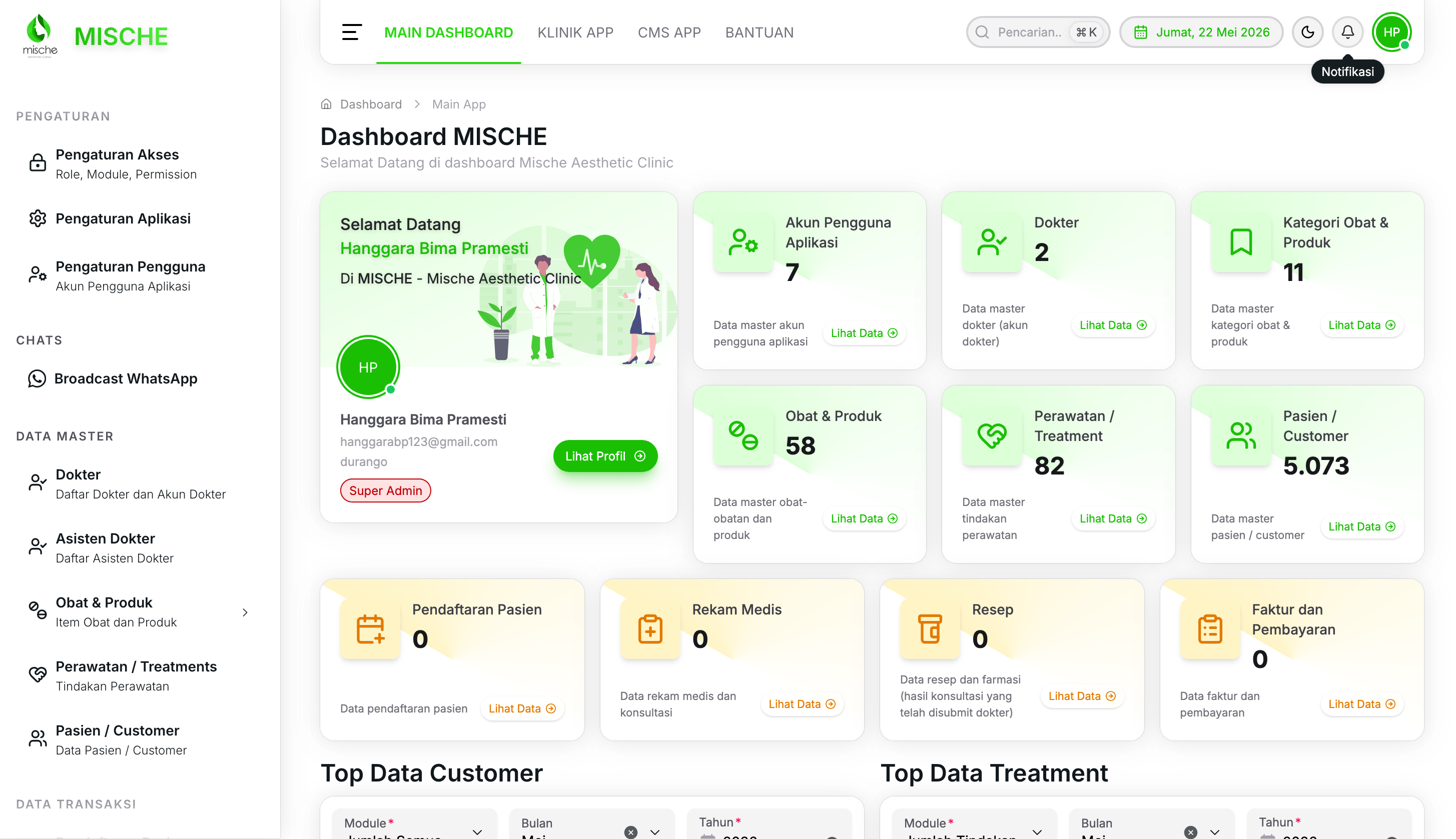 Beauty Clinic Management System